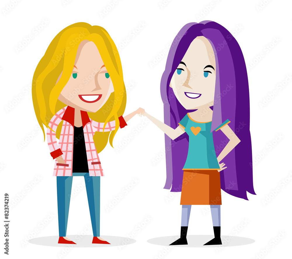 dos mujeres enamoradas sosteniéndose de las manos dos mujeres enamoradas sosteniéndose de las manos