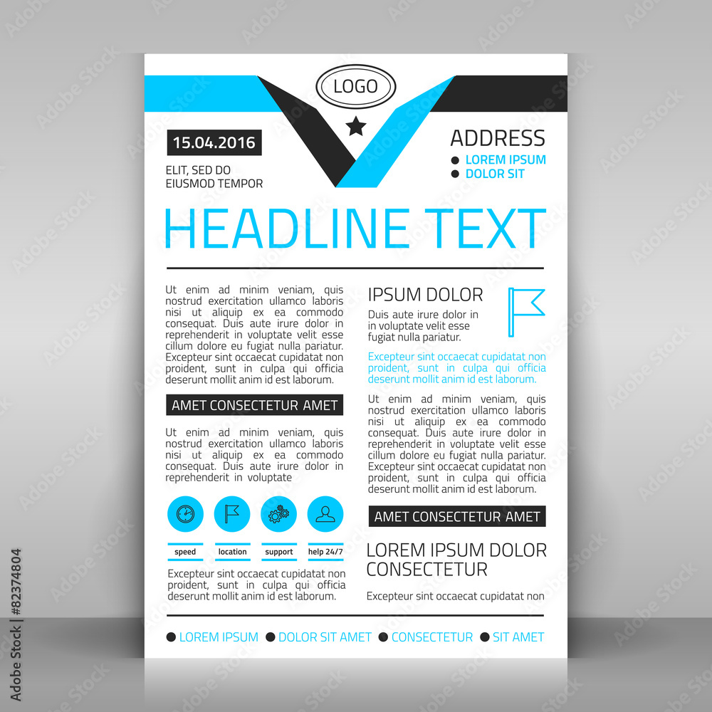 Naklejka premium Business flyer.