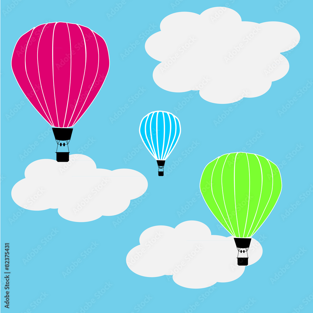 hot air baloons - obrazy, fototapety, plakaty 