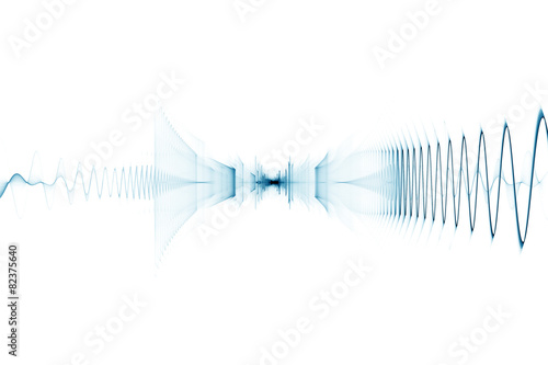 Obraz na plátne Bright digital sound wave background