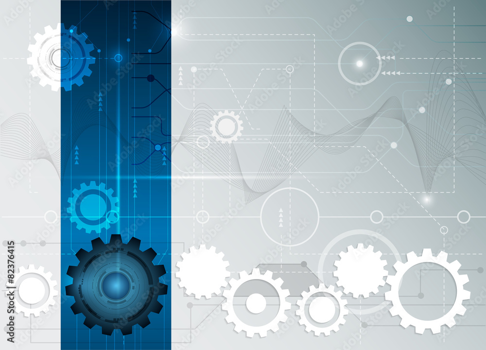 Obraz premium Vector illustration Abstract futuristic circuit board