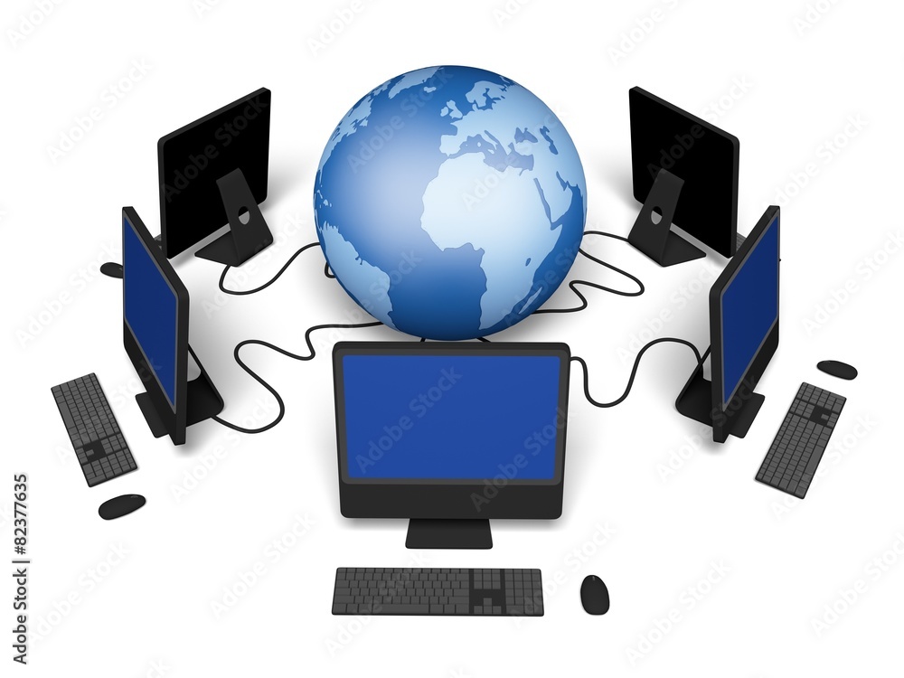 Internet. 3D. Internet Connection V Internet. 3D. Internet Connection V