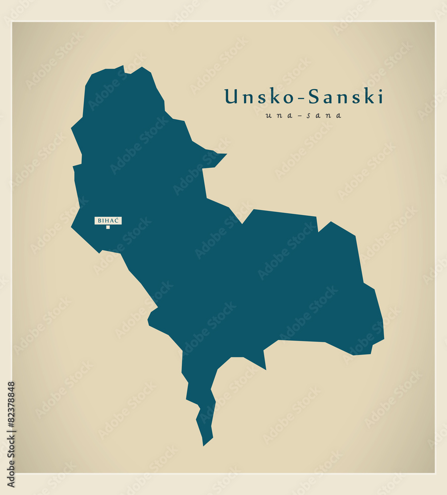 Modern Map - Unsko Sanski BA