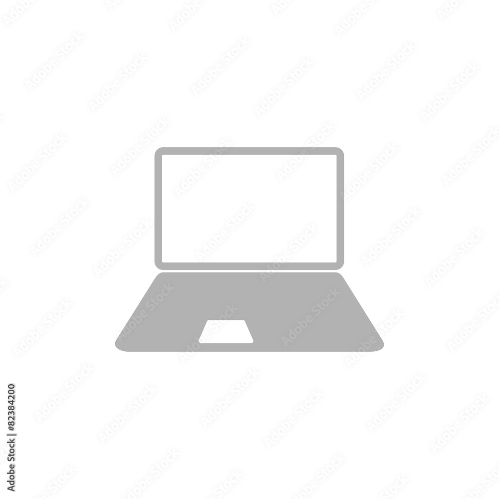 Simple icon laptop. Simple icon laptop.