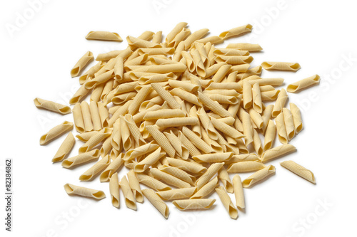 Heap of Italian handmade garganelli pasta