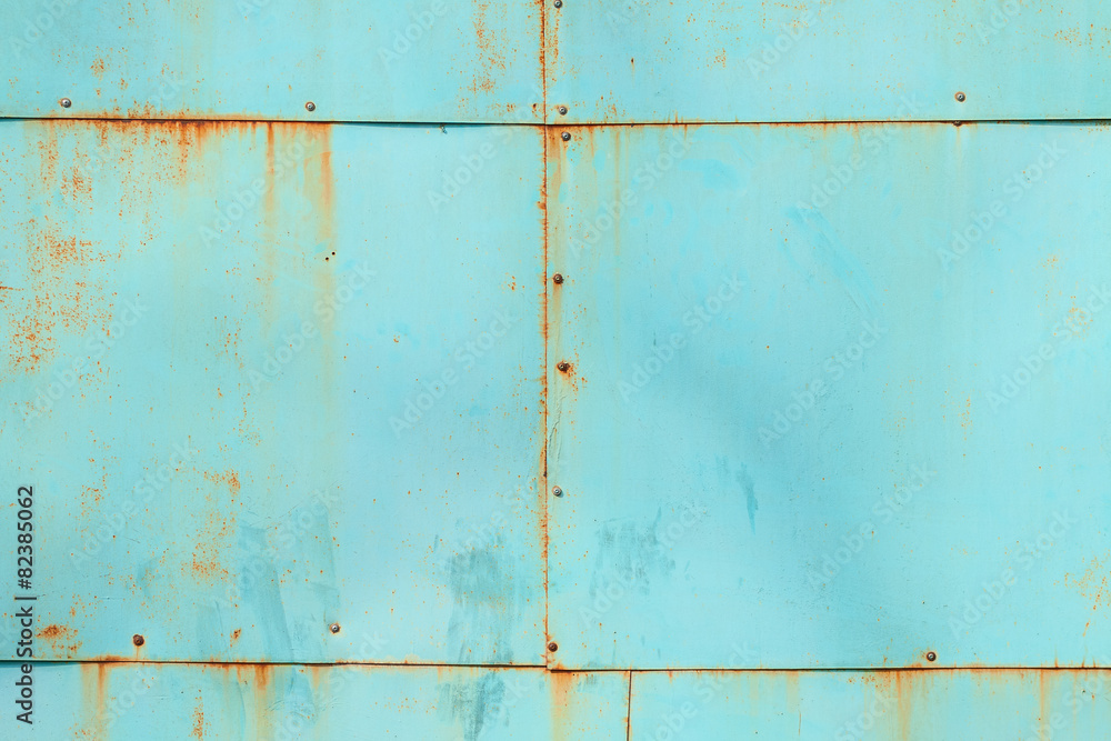 Rusty painted metal background