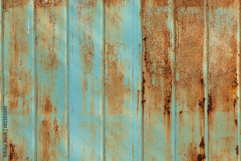 Rusty painted metal background