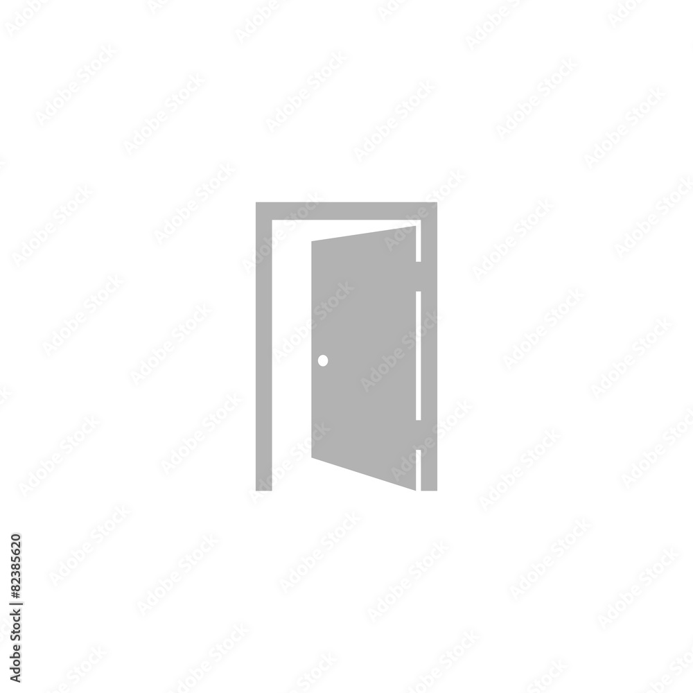 Simple icon open door. Simple icon open door.