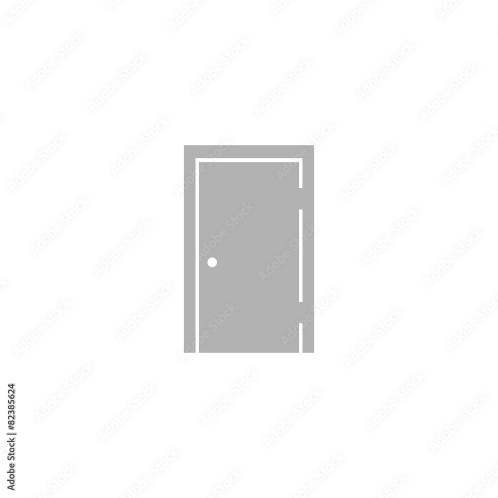 A simple icon of closed doors. A simple icon of closed doors.
