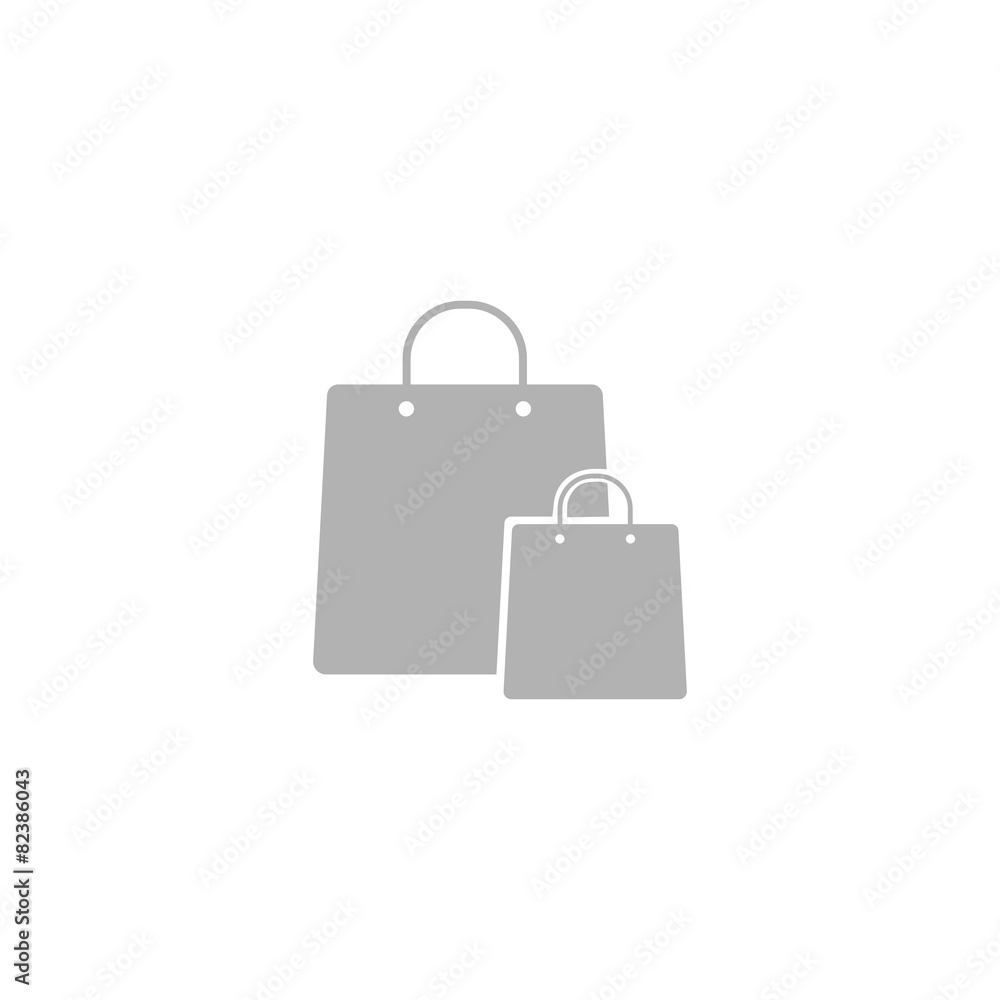 Simple icon shopping bag. Simple icon shopping bag.