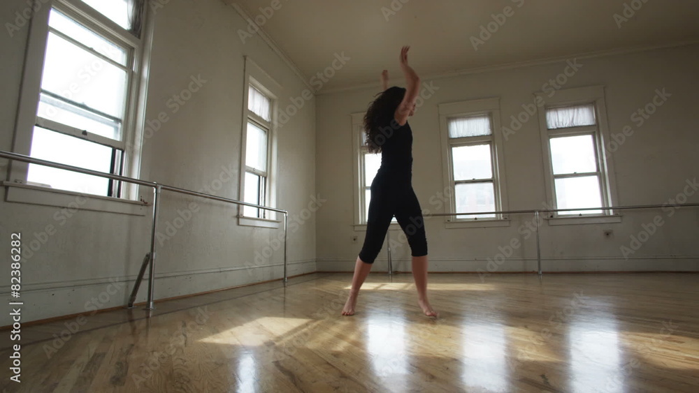 dancer in a dance studio dancer in a dance studio
