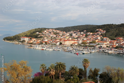 Die Stadt Trogir in Dalmatien aus der Vogelperspektive © rbkelle