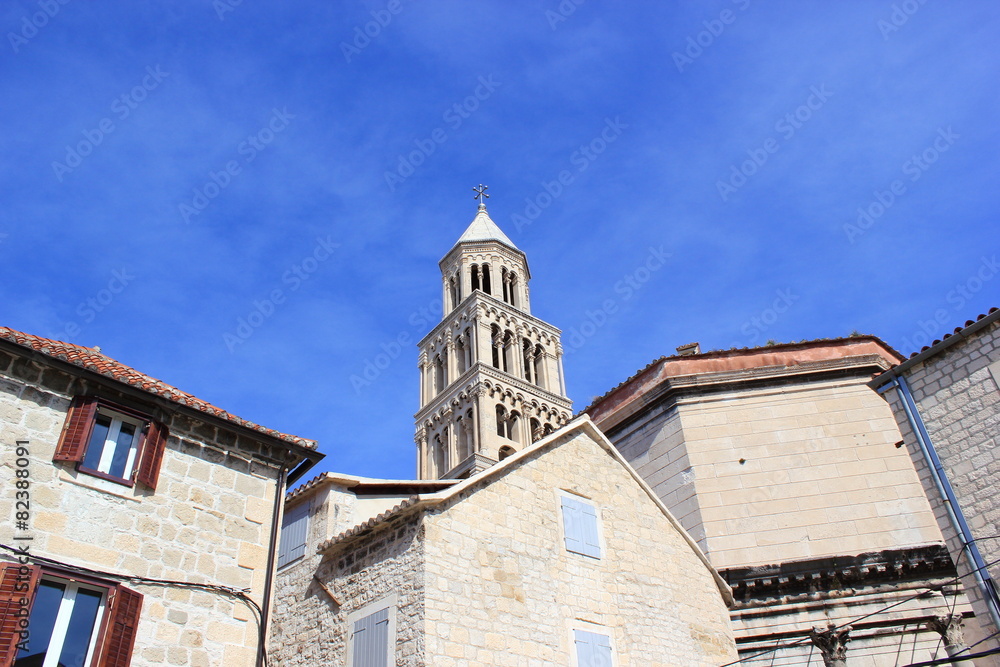 Glockenturm des Doms von Split im Diokletianpalast