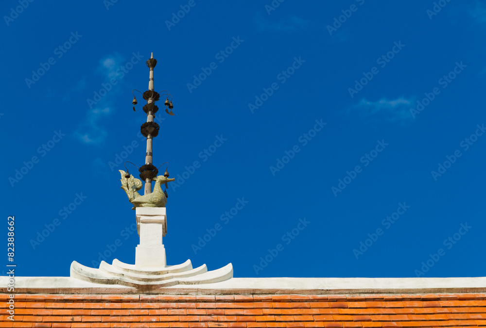 Obraz premium Thai swan lightning rod