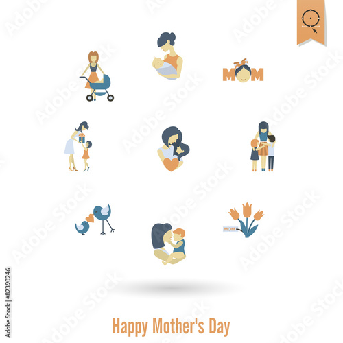 Happy Mothers Day Icons