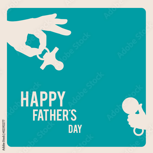 fathers day over blue color background and white text
