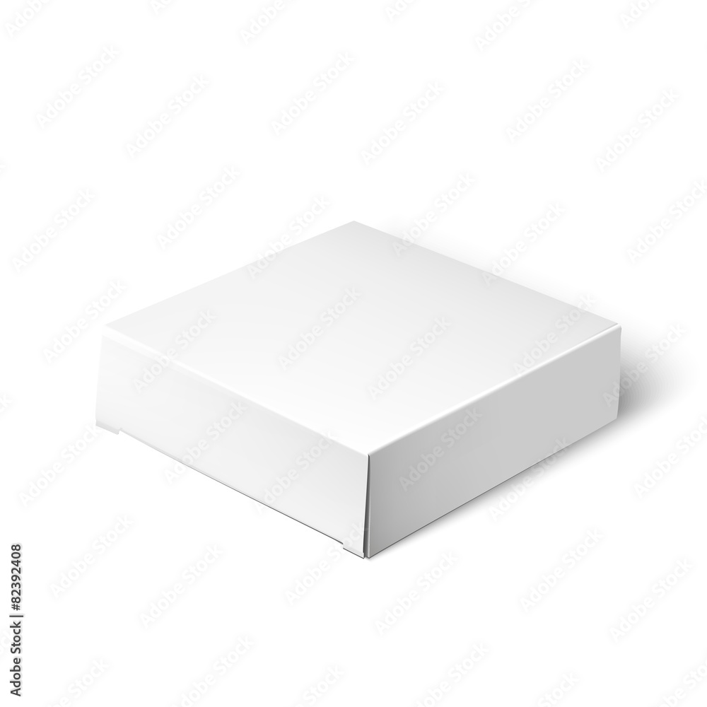 White Package Box. Mockup Template White Package Box. Mockup Template