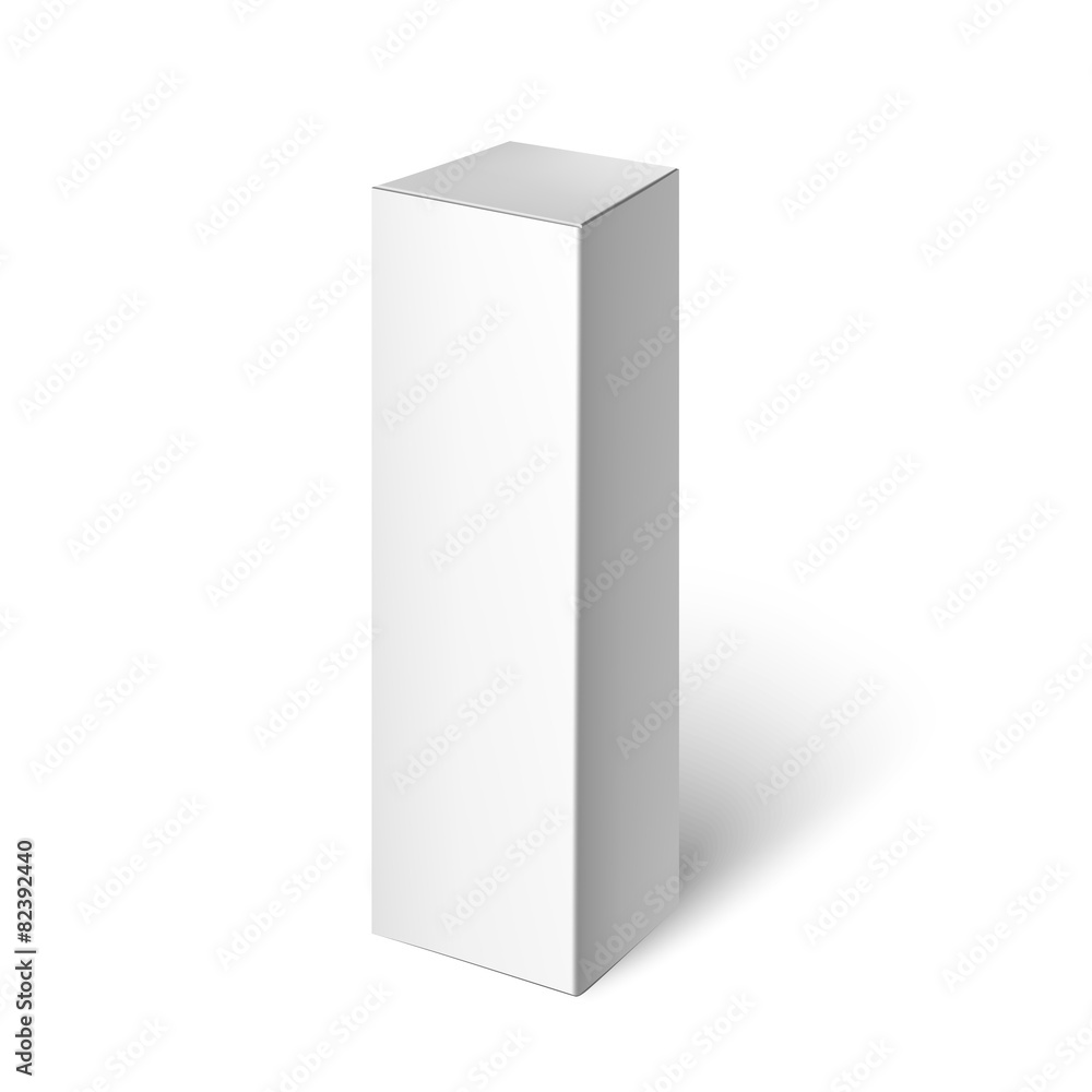 White Package Box. Mockup Template White Package Box. Mockup Template