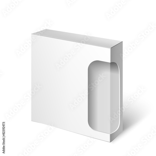 White Package Box. Mockup Template