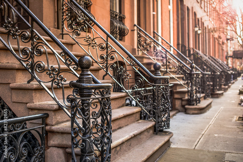Photography Brownstone Apartments in the Chelsea district of New York