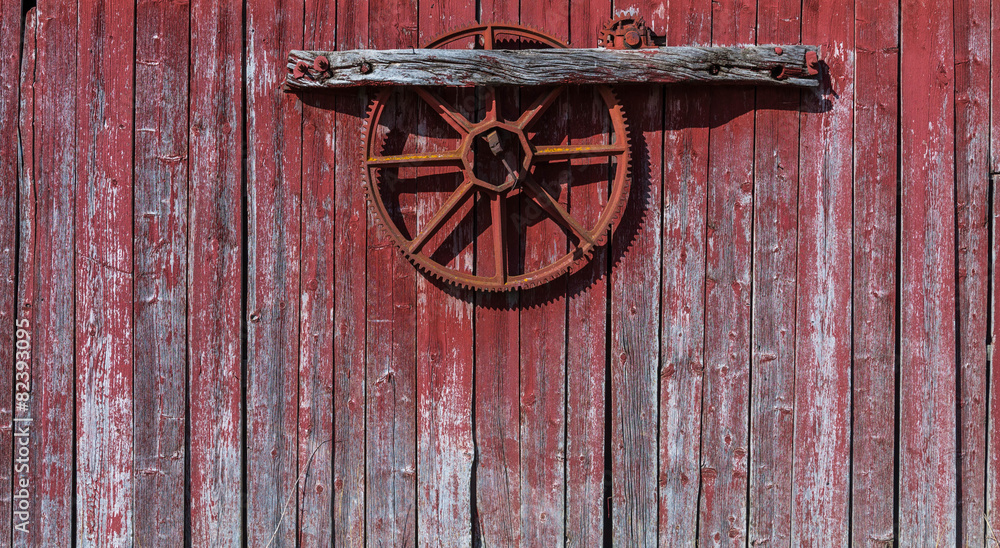Old, red grunge wood Old, red grunge wood