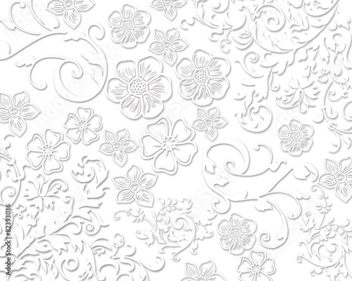 White laces elegant floral background