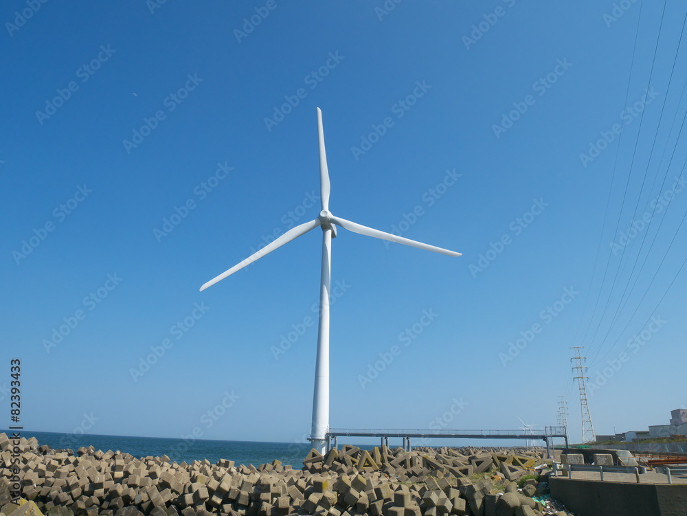 鹿島灘の風車