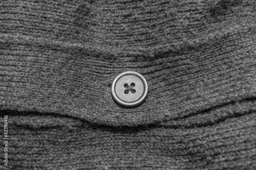 Clothes button on sweater