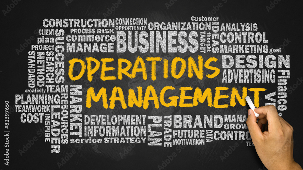 operations management concept with related word cloud operations management concept with related word cloud