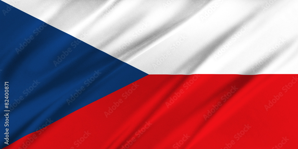 Naklejka premium Flag of Czech Republic