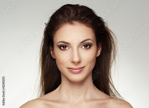 Wallpaper Mural Portrait of attractive Caucasian female with wet long hair Torontodigital.ca