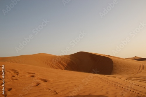 Red sand of desert near Dubai