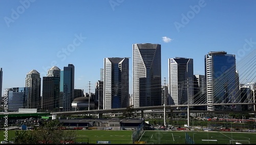Buildings of Berrini and Brooklin Novo, Sao Paulo, Brazil photo