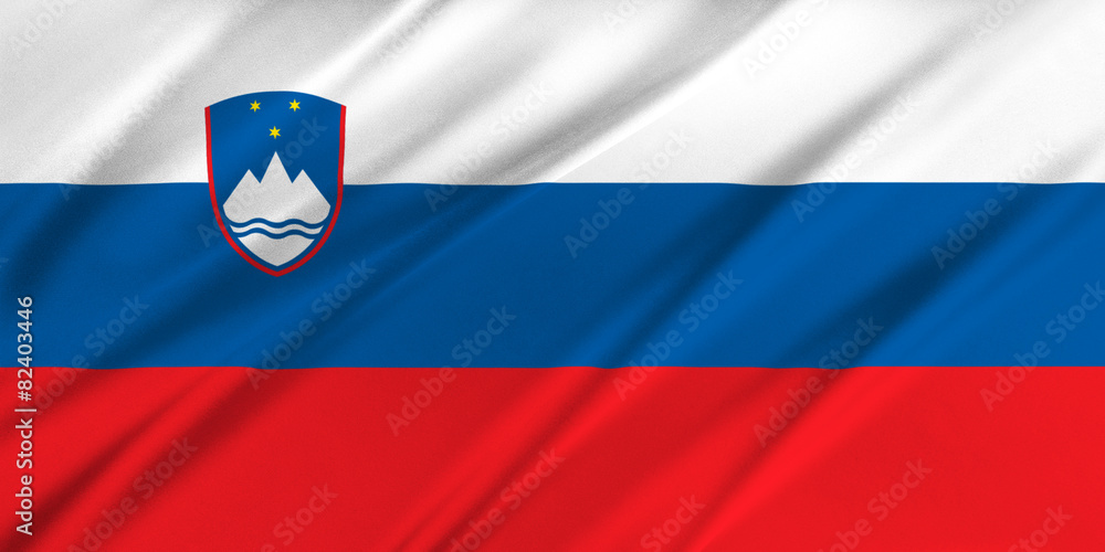 Fototapeta premium Flag of Slovenia