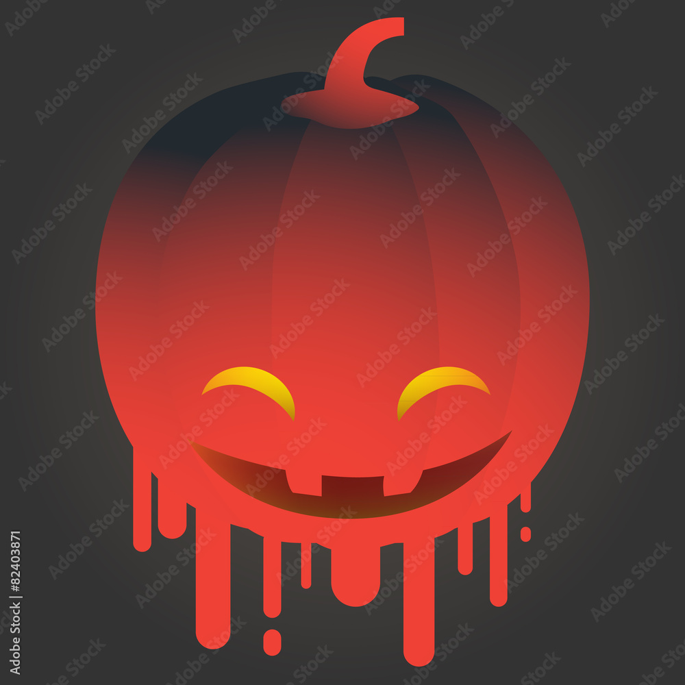 Fototapeta premium Happy Halloween icon. Vector illustration.