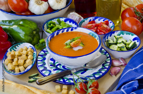 Spanish Cuisine. Gazpacho.