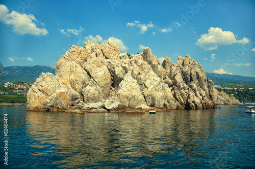 Rocks Adalary - landmark of the city Gurzuf in the Crimea photo