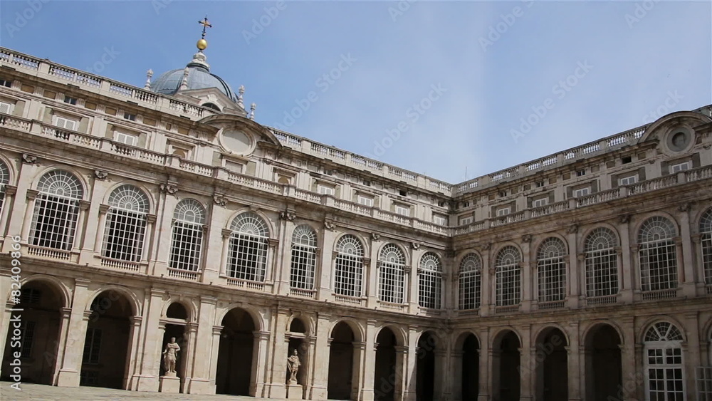 Madrid. Spain. Inner courtyard of the Royal Palace Madrid. Spain. Inner courtyard of the Royal Palace