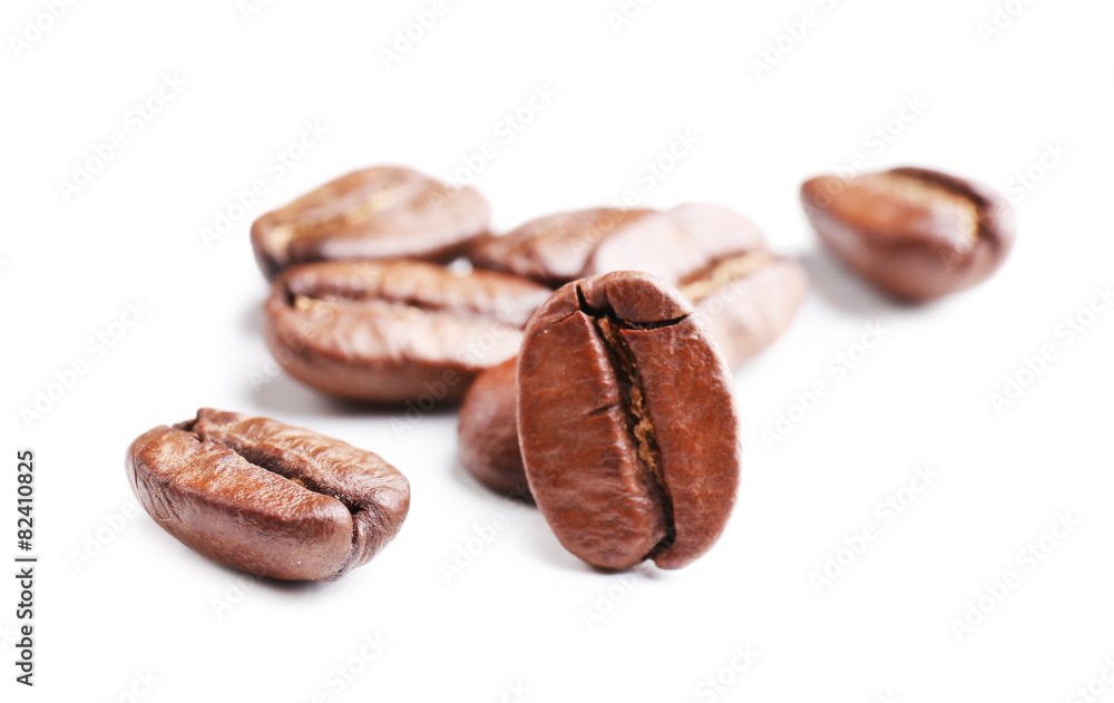 Coffee beans isolated on white Coffee beans isolated on white
