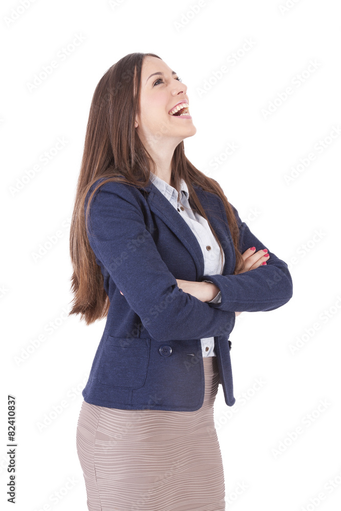 business woman isolated