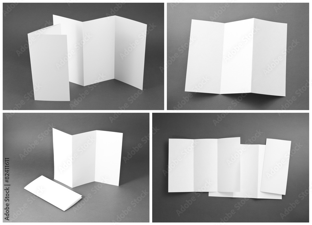 blank white folding paper flyer blank white folding paper flyer