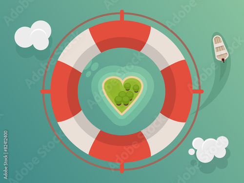 Paradise Island illustration