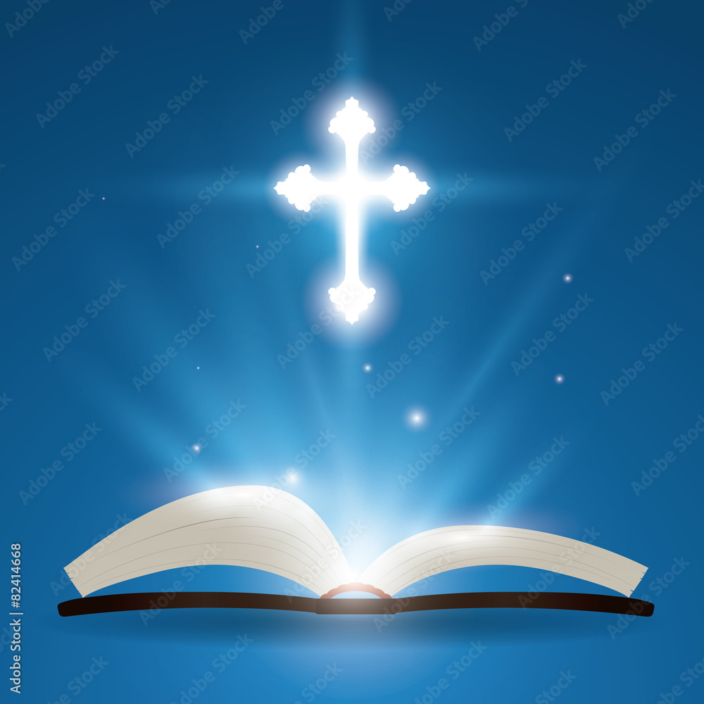 Naklejka premium Holy bible design.