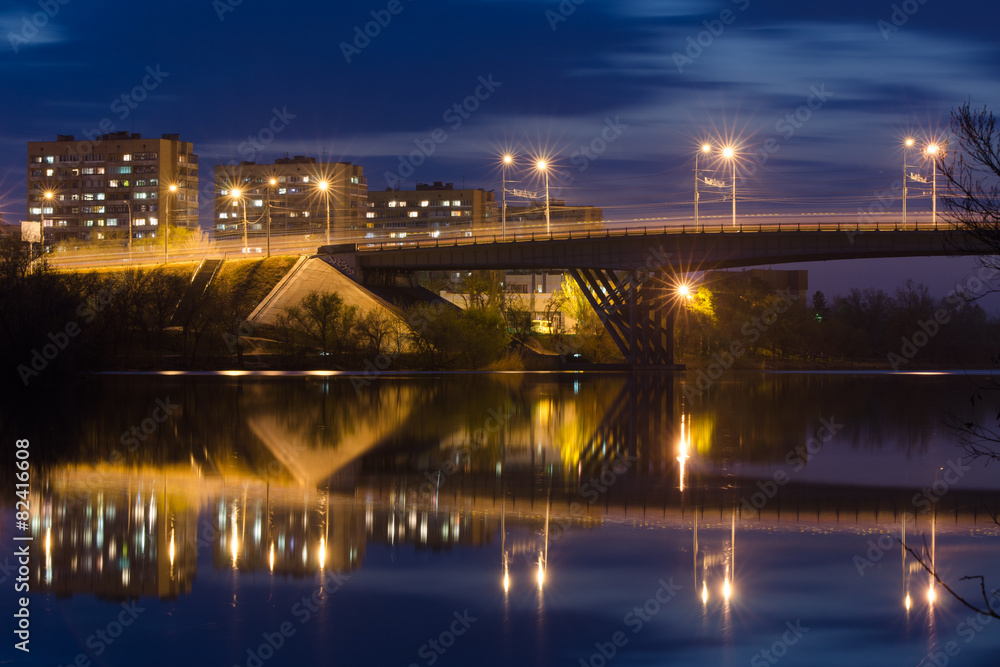 View of bridge over the Volga-Don canal in Volgograd