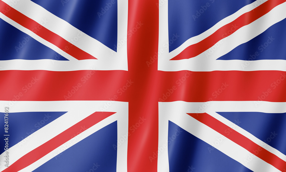 Flag of the United Kingdom - obrazy, fototapety, plakaty 