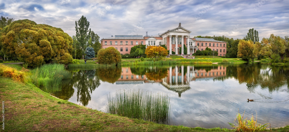 Fototapeta premium И уточка в пруду And the duck pond