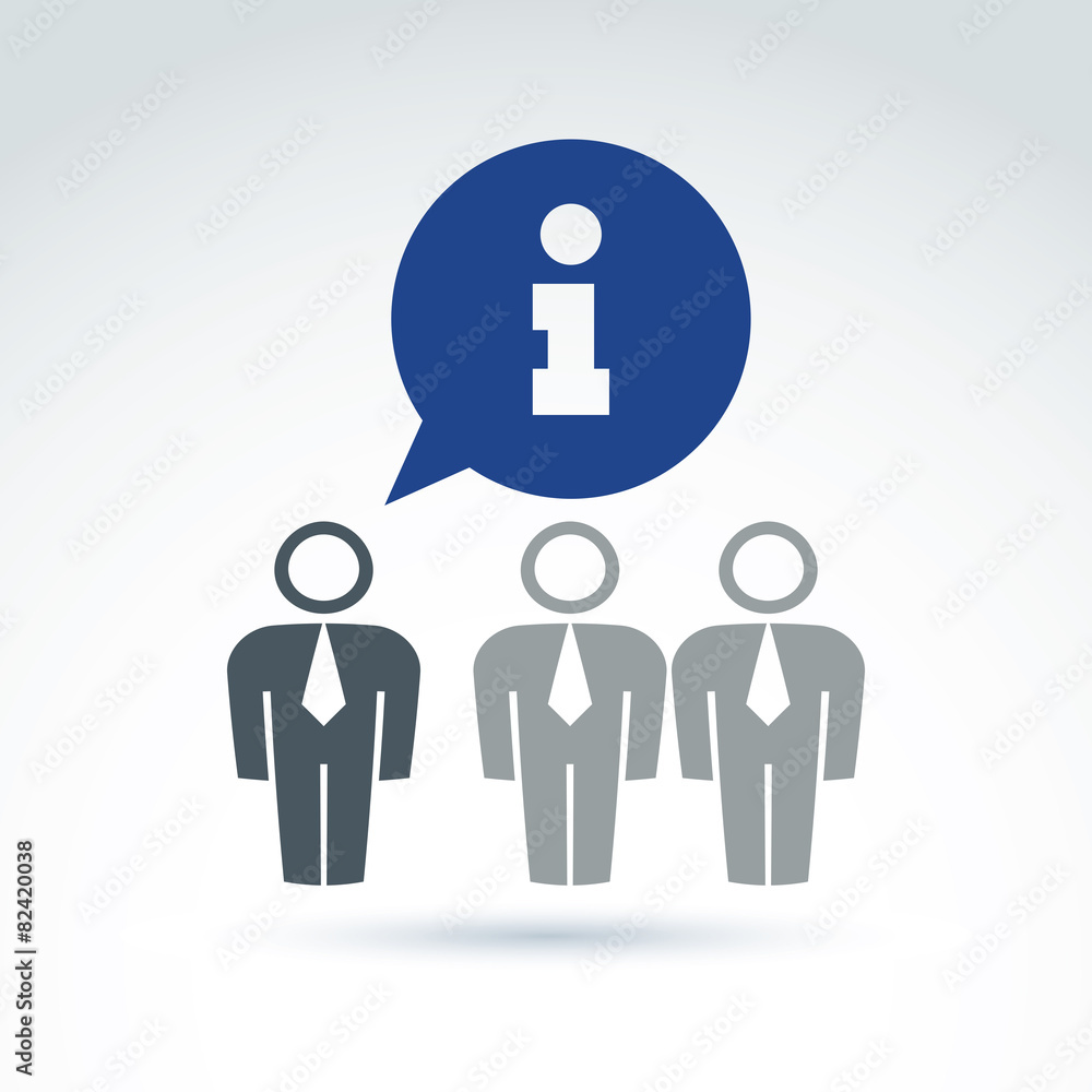 Speech bubble with information sign, vector info pictogram. Conv Speech bubble with information sign, vector info pictogram. Conv