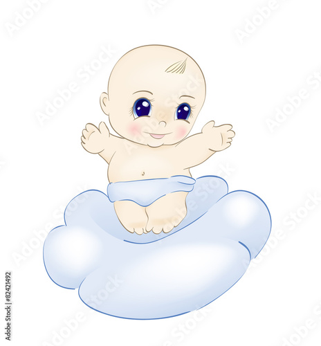 baby on cloud