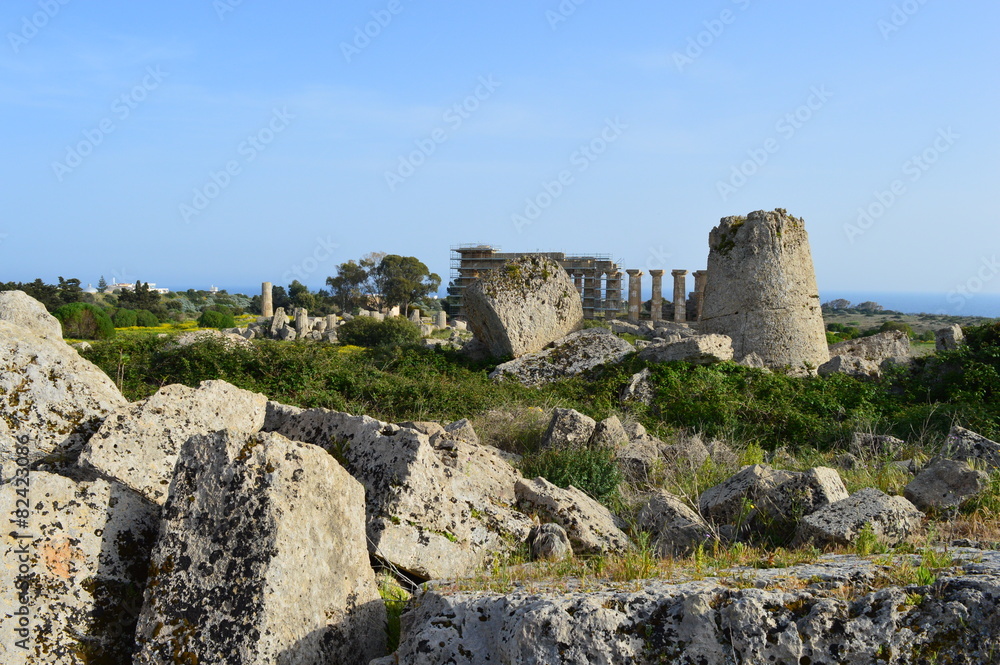 Temples de Sélinonte en ruines - Sicile