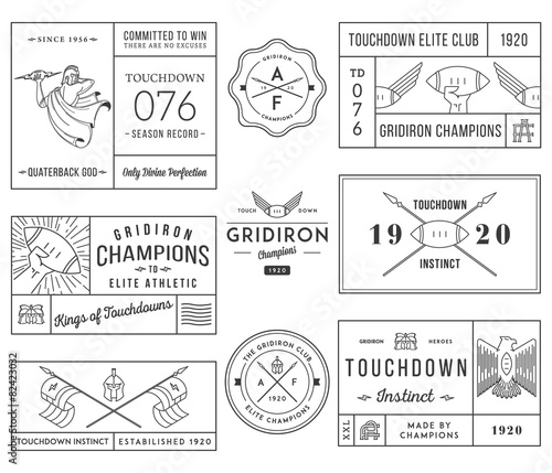 American football badges and crests vol 1